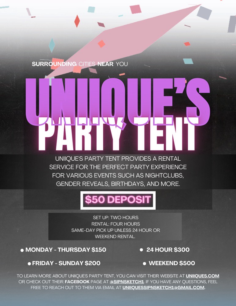 Uniiques Party Tent Flyer