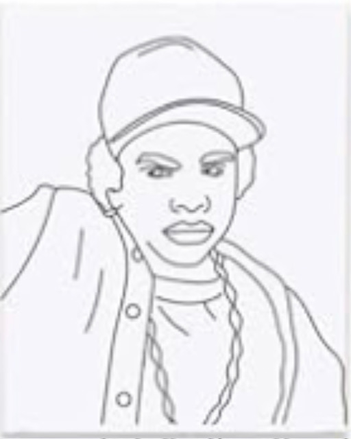 Sketch of Guy Wearing A Baseball Cap